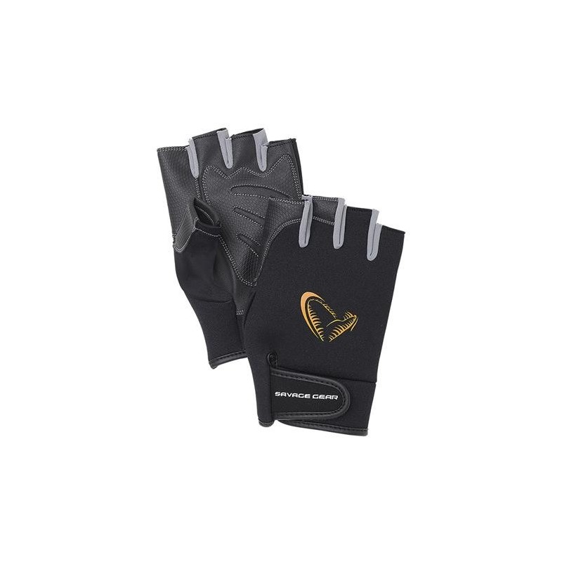 Medium - Neoprene Half Finger Gloves - Savage Gear