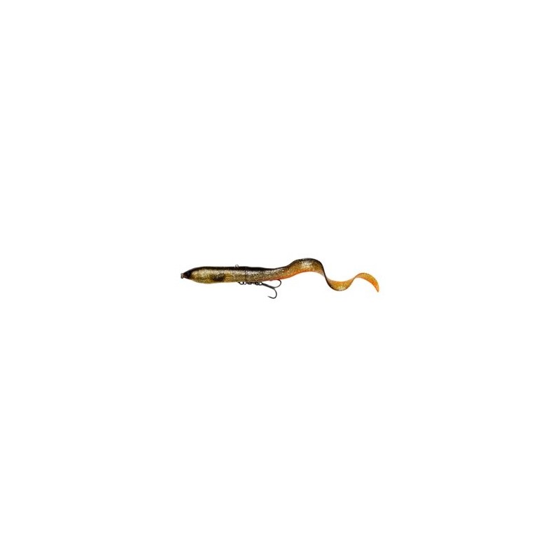 17cm 50g - Slow Sinking - Black Gold - Savage Gear 3D Hard Eel V2 Tail Bait