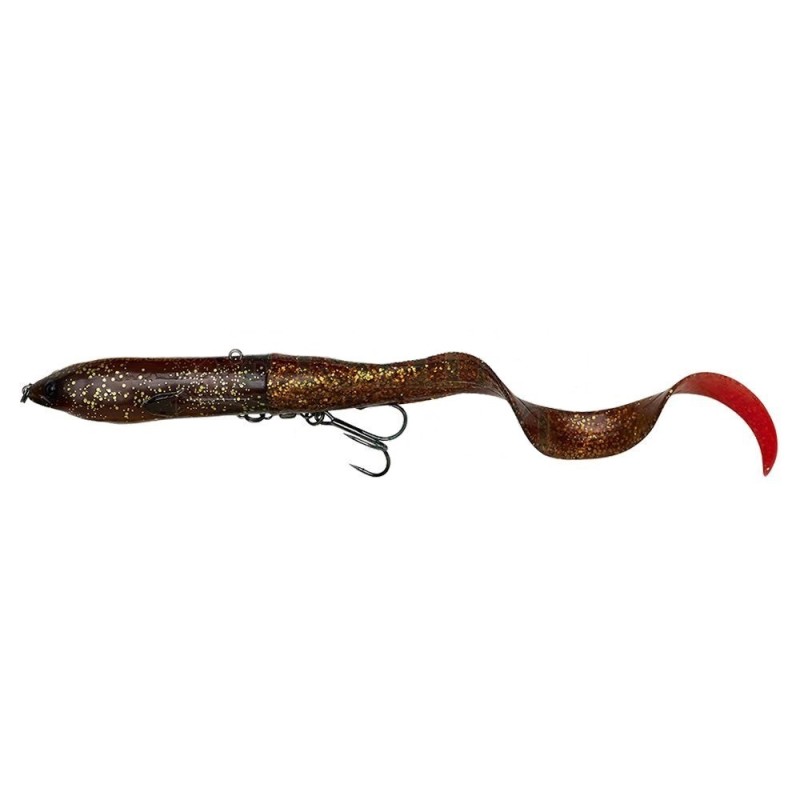 17cm 50g - Slow Sinking - Motor Hot Tail - Savage Gear 3D Hard Eel V2 Tail Bait