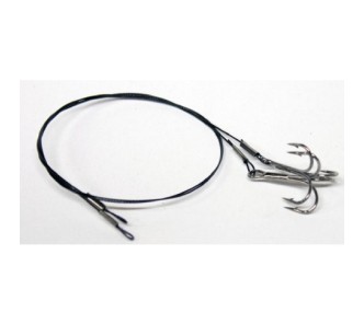 30cm - hook ''4 - 2pcs - Leash With a Trident - Fish Head