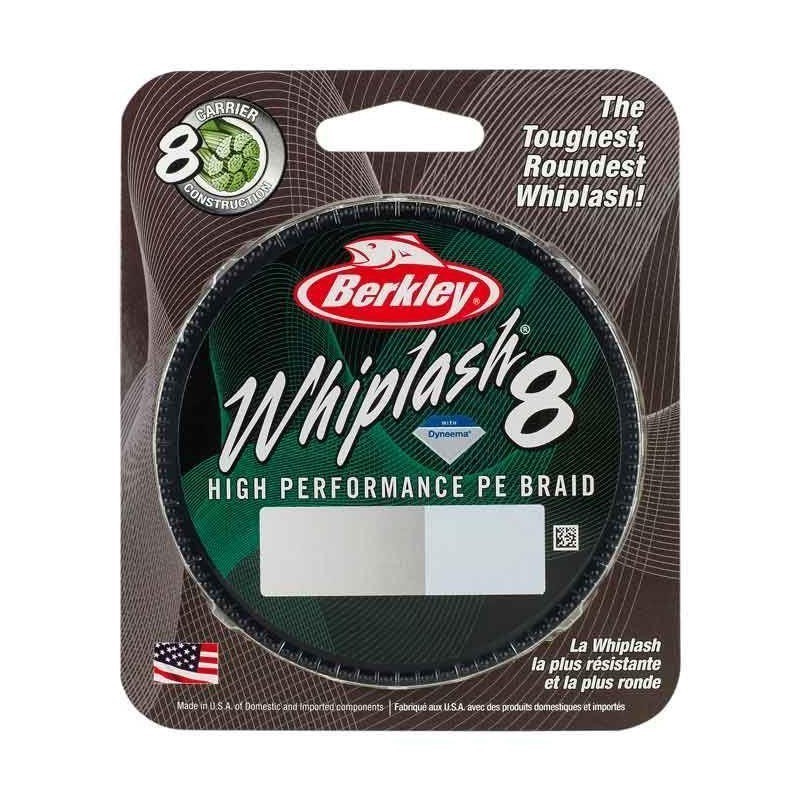 300m/ 0.12mm/ 17.5kg Berkley Whiplash 8 Core PE Braid